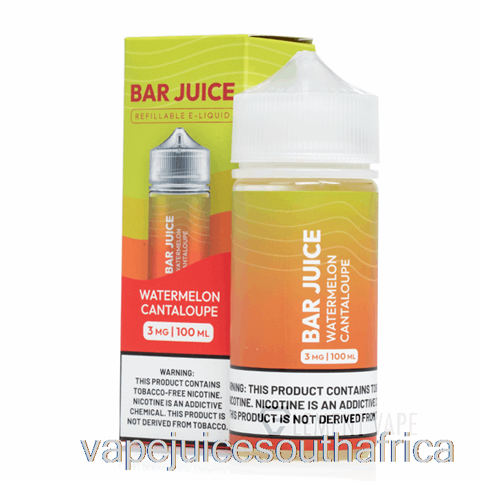 Vape Juice South Africa Watermelon Cantaloupe - Bar Juice - 100Ml 3Mg